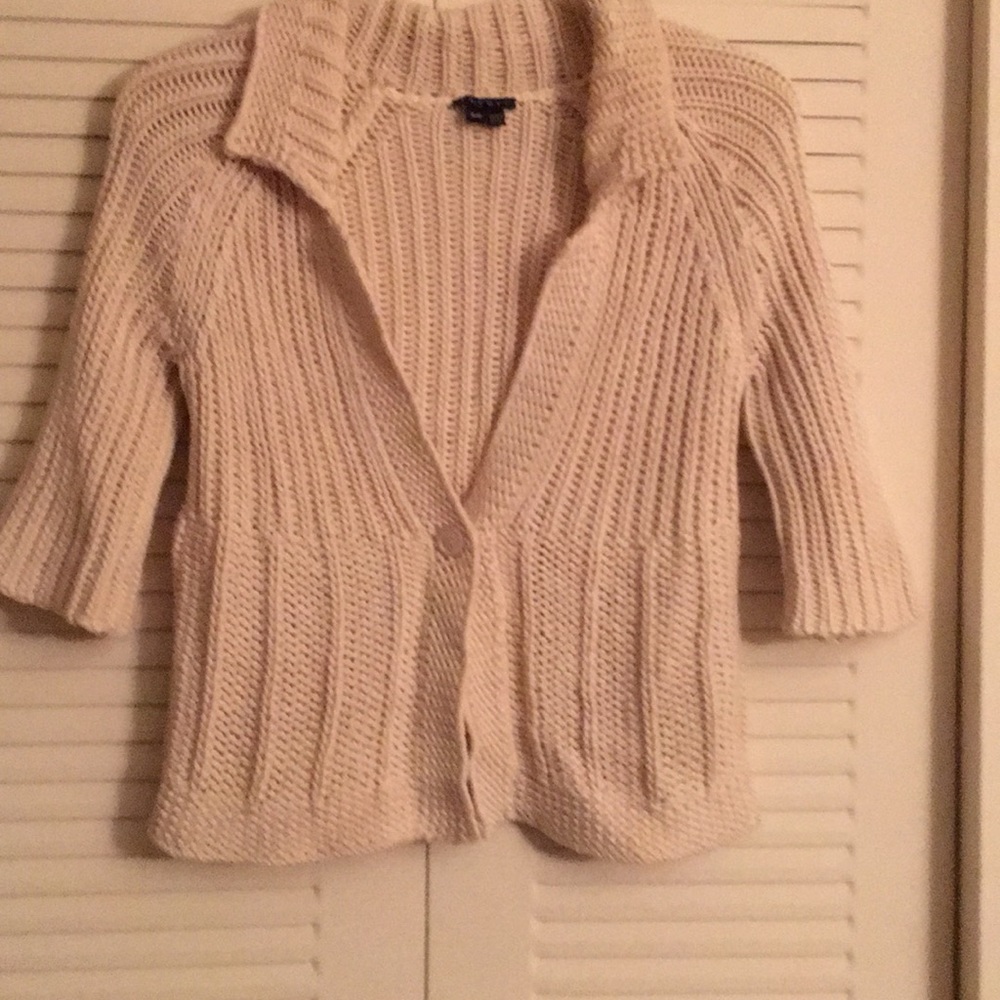 Theory knit cream color sweater